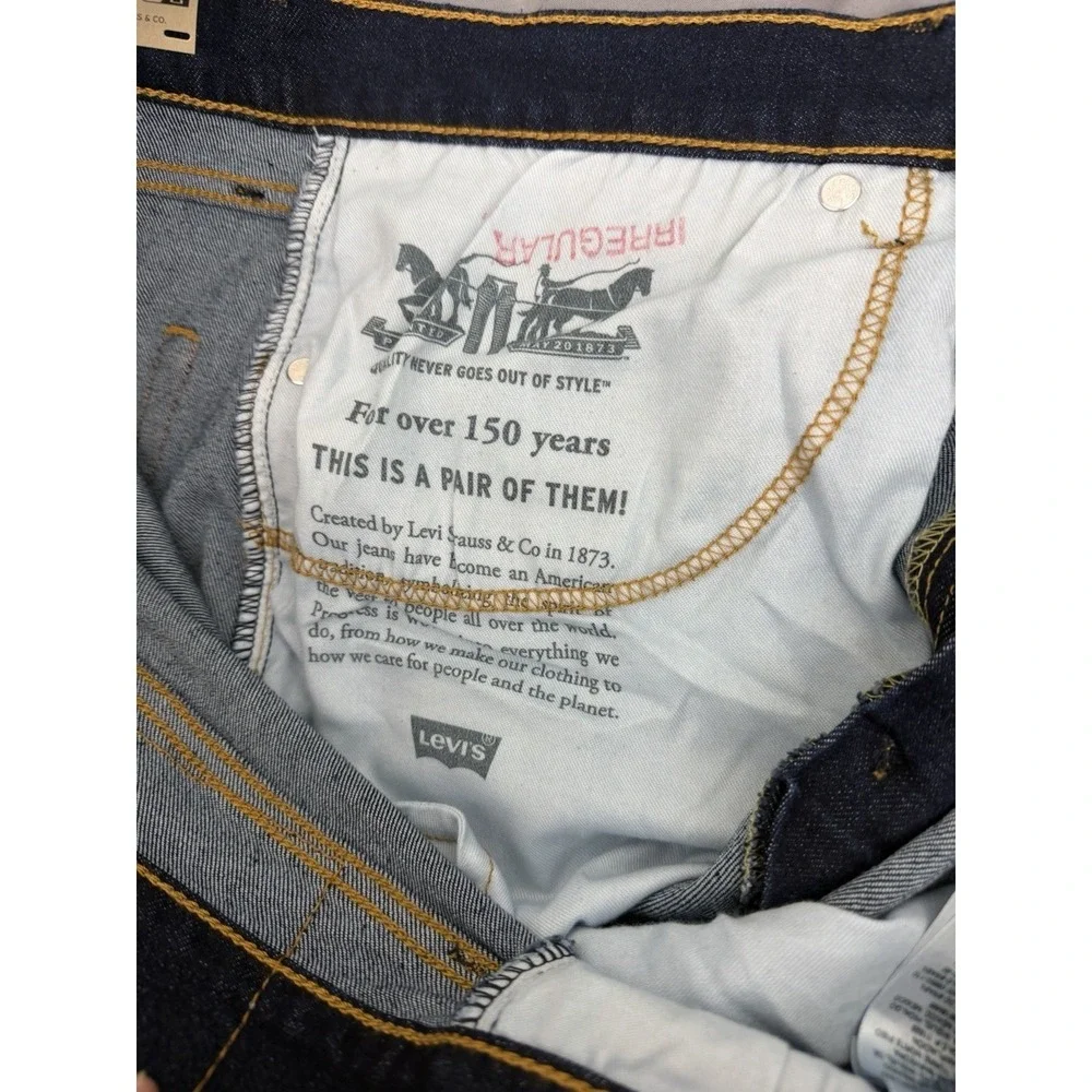 Levi's Men's 505 Regular Fit Zip Fly Straight Leg Denim Jeans‎ 34X30 Medium Blue